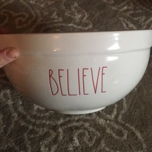 BNWT Rae Dunn Large believe Mixing Bowl